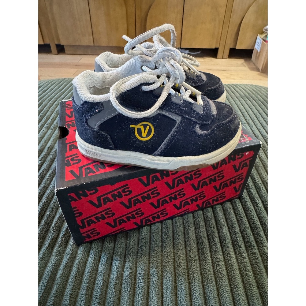 Vans Prowler Low Top‎ Toddler Sneakers Shoes - Navy Blue Yellow Size 5